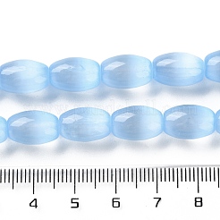 Macaron Color Natural Selenite Beads Strands&nbsp;X1-G-B102-A01-07