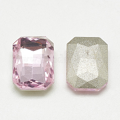 Pointed Back Glass Rhinestone Cabochons&nbsp;RGLA-T079-10x14mm-10