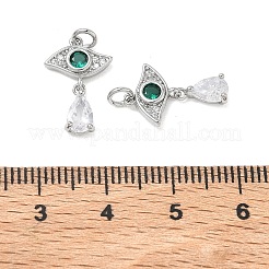SHEGRACE Brass Cubic Zirconia Pendants&nbsp;XGRQ3K284-547P