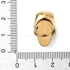 304ステンレスペンダント  スカル  手動研磨  イオンプレーティング（ip）  アンティーク黄金  20x13x12mm  穴：8.2mm&nbsp;LS-STAS-D207-13AG