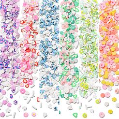 30G 6 Styles Handmade Polymer Clay Cabochons&nbsp;CLAY-CJ0001-64