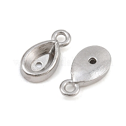 304 Stainless Steel Charm Rhinestone Settings&nbsp;SA-CBAC865-08F-P