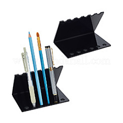 Letter V Shaped Acrylic Pencil & Makeup Brush Holder&nbsp;AJEW-WH0314-480