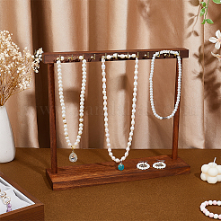 Wooden Necklace Organizer Display Stands&nbsp;ODIS-WH0331-20A