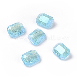 Crackle Moonlight Style Glass Rhinestone Cabochons&nbsp;RGLA-J018-A-IO