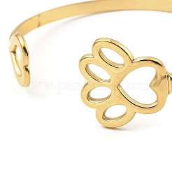 304 Stainless Steel Cuff Bangles&nbsp;BJEW-P302-07G