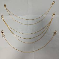 8Pcs 8 Styles Butterfly Leaf Alloy Charm Iron Chains Belts Set&nbsp;HJEW-DR00231