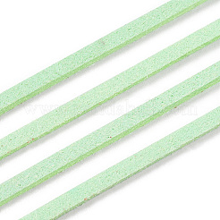 45m フェイクスエードコード  フェイクレース  淡緑色  2~2.5x1.5~2mm  約50ヤード（45m）/ロール&nbsp;LW-M003-02