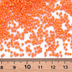 Frosted Glass Cylinder Beads&nbsp;SEED-S047-O-001