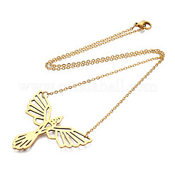 201 Stainless Steel Pendant Necklaces&nbsp;LS-NJEW-T009-JN056-2-40