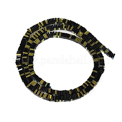 電気メッキガラスビーズセット  ヒシビーズ  正方形  ブラック  3x3x1mm  穴：0.9mm  約210個/連  14.96~16.54''（38~42センチメートル）&nbsp;GLAA-B023-01A-09