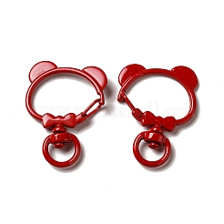 Spray Painted Alloy Swivel Clasps&nbsp;ALRI-Q362-04G