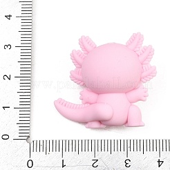 食品グレードの環境に優しいシリコーンビーズ  アホロートル  ピンク  28x33x17mm  穴：2mm&nbsp;SIL-B079-03A