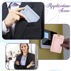 6Pcs 3 Colors Plastic ID Card Holders&nbsp;AJEW-CP0006-60