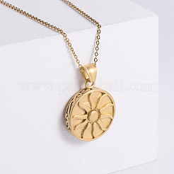 2Pcs Vintage Stainless Steel Sun Pendant Necklaces for Men&nbsp;VM5613