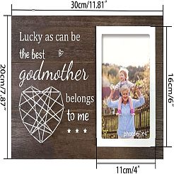 MDF Photo Frame&nbsp;DJEW-WH0035-008