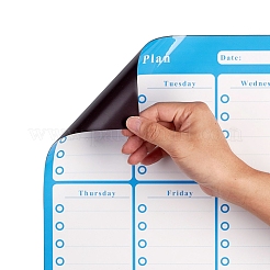 Magnetic Dry Erase Weekly Calendar for Fridge&nbsp;AJEW-E043-07B