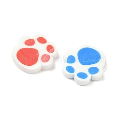 手作り樹脂クレイカボション  クロープリント  ミックスカラー  9~9.5x9~9.5x1.5~2mm  約6290個/1000g&nbsp;CLAY-I014-04