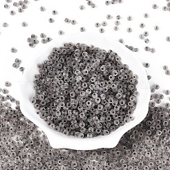 内側が透明なガラスシードビーズ6/0個。  ロンデル  丸い穴  ゲインボロ  4x3mm  穴：1.2~1.5mm  約6080個/ポンド&nbsp;SEED-N008-08B