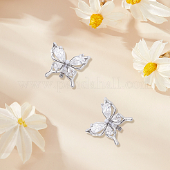 2Pcs Alloy Rhinestone Clip for Earphone Decorative Accessories&nbsp;FIND-CP0003-61B
