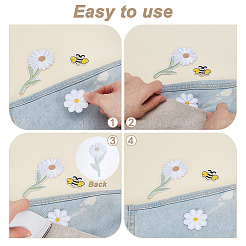 42Pcs 6 Styles Computerized Embroidery Cloth Iron on/Sew on Patches&nbsp;PATC-GA0001-68