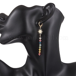 Sun Dyed Natural Malaysia Jade Hoop Earrings&nbsp;EJEW-JE06873