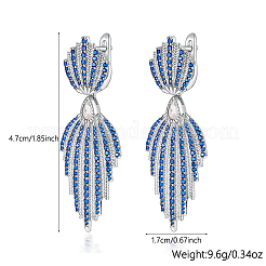 Teardrop 925 Sterling Silver Hoop Earrings&nbsp;ZY1921