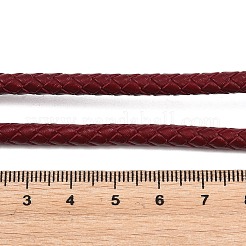 Braided Leather Cord with Core&nbsp;WL-F009-5mm-04