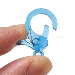 Transparent Plastic Lobster CLaw Clasps&nbsp;KY-H005-A09