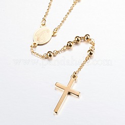 304 Stainless Steel Pendant Necklaces&nbsp;X-NJEW-D281-24G