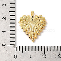 Rack Plating Brass Clear Cubic Zirconia Pendants&nbsp;KK-Z056-13G