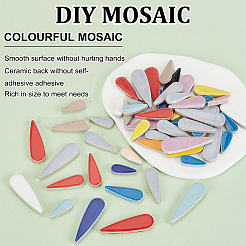 Porcelain Cabochons&nbsp;PORC-WH0010-07