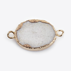 Natural Druzy Quartz Crystal Links connectors&nbsp;G-P356-01A