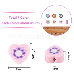 315Pcs 7 Colors Handmade Polymer Clay Beads&nbsp;CLAY-SZ0001-84