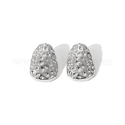 304 Stainless Steel Hammered Teardrop Stud Earrings for Women&nbsp;ZG3175-3
