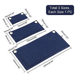 3Pcs 3 Style Wool Felt Purse Organizer Insert&nbsp;FIND-WR0006-49A