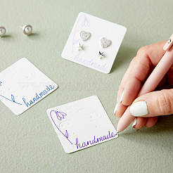 200Pcs Paper Earring Display Cards&nbsp;CDIS-CN0001-02C
