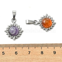 Natural Mixed Gemstone Pendants&nbsp;PALLOY-JF05903