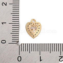 Brass Micro Pave Cubic Zirconia Charms&nbsp;KK-Z066-05G-02