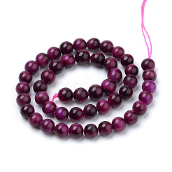 Natural Tiger Eye Beads Strands&nbsp;G-S259-03D-6mm