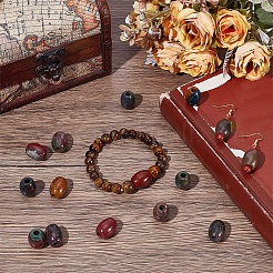 15Pcs Natural Indian Agate European Beads&nbsp;G-SP0001-46