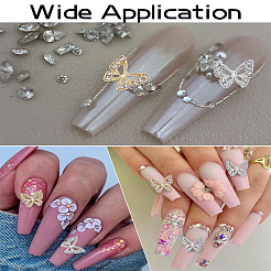 20Pcs 2 Colors Alloy Rhinestone Cabochons&nbsp;FIND-LP0003-64
