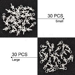 304 Stainless Steel Cup Pearl Peg Bails Pin Pendants&nbsp;STAS-UN0016-47S