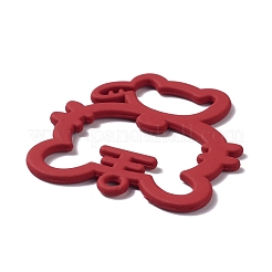 Alloy Spray Paint Pendents&nbsp;PALLOY-F279-02