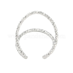 変色しない304ステンレススチール製オープンカフリング（女性用）  ステンレス鋼色  25mm  調整可能&nbsp;RJEW-C097-02P