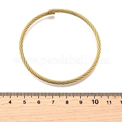 304 Stainless Steel Bangles for Women Men&nbsp;BJEW-Z131-01G