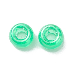 透明プラスチックビーズ  ABカラーメッキ  バレル  ミックスカラー  9x6mm  穴：3.7mm  約1700個/500g&nbsp;KY-C013-09