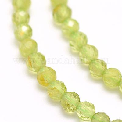 Natural Peridot Beads Strands&nbsp;G-F509-12-2mm-1