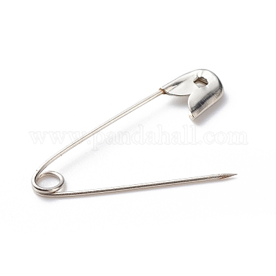 アイアン製安全ピン  プラチナ  26~28x6x2mm  ピン：0.5mm  約1000個/袋&nbsp;NEED-D006-28mm-1