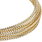 Brass Wire, Textured Round, Real 14K Gold Plated, 1.2mm